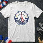 Paris 2026 Unis Par le Jeu Tour Eiffel Badge T-Shirt Coupe du Monde