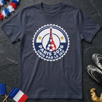 Paris 2026 Unis Par le Jeu Tour Eiffel Badge T-Shirt Coupe du Monde