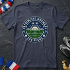 Patrimoine National Les Bleus Stade Terrain Badge T-Shirt Coupe du Monde