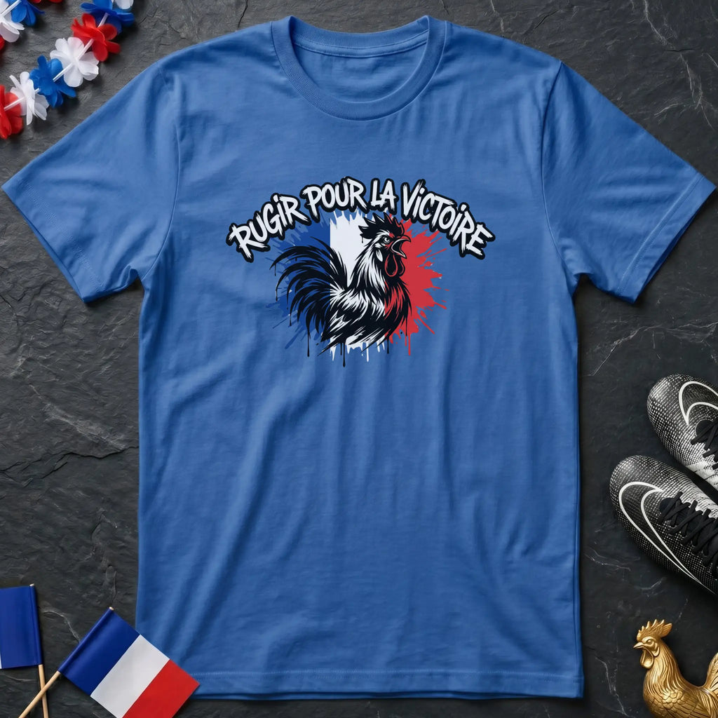 Rugir pour la Victoire Coq Gaulois T-Shirt Coupe du Monde