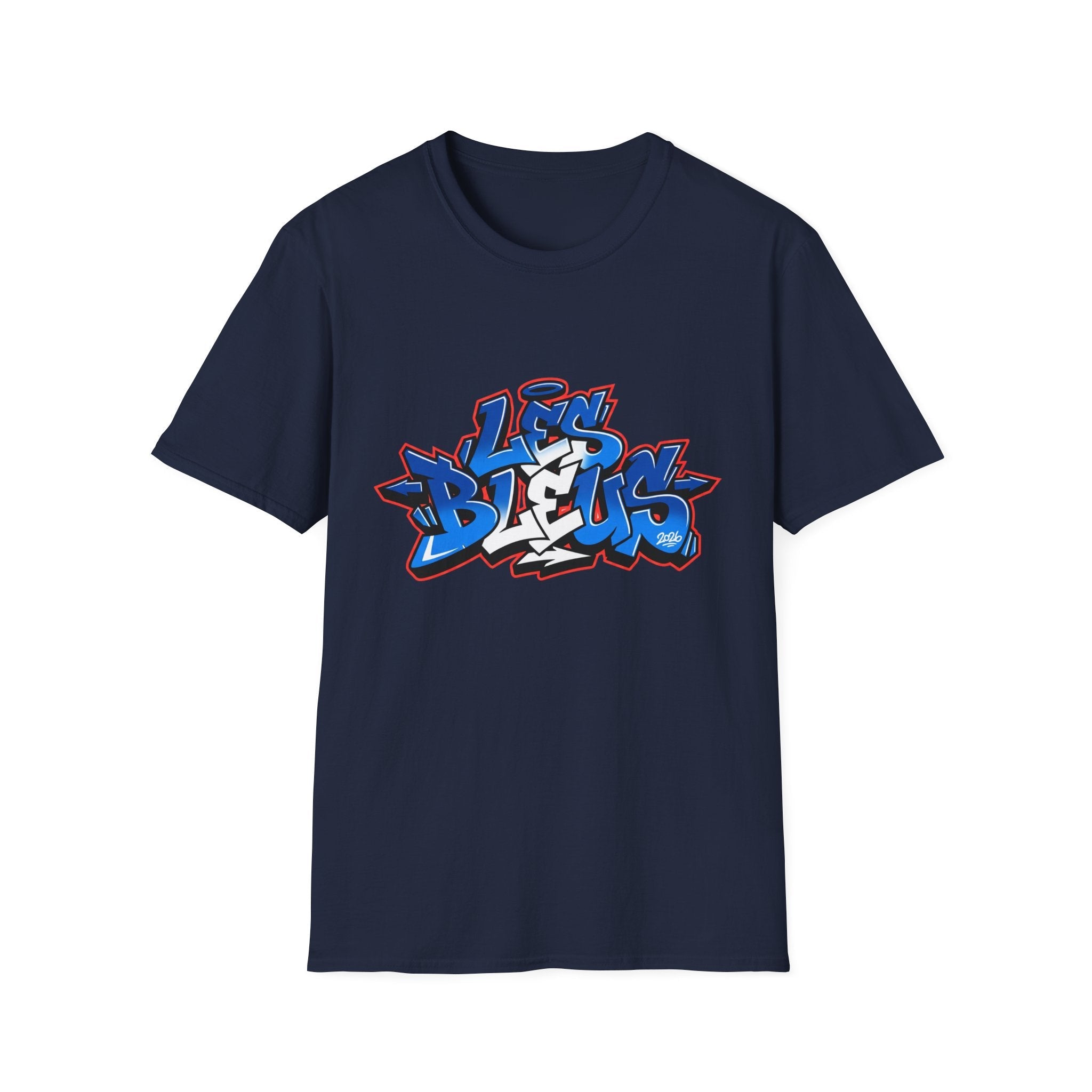 Hülle Frankreich weiß blau navy T-Shirt Coupe du Monde